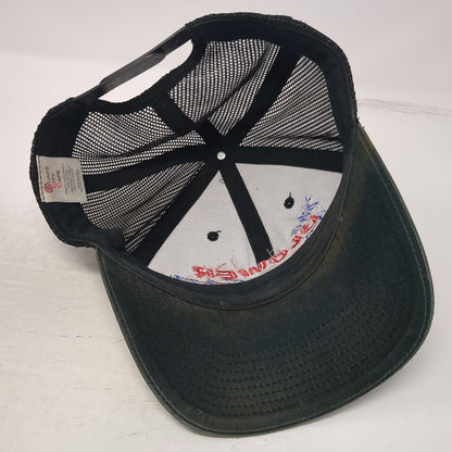 Quake City Caps Trucker Hat Black OSFM The Blower Shop American Flag Snapback