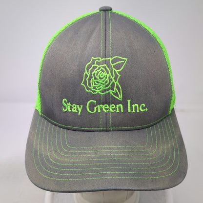 Pacific Headwear Trucker Hat Gray Green One Size Rose Stay Green Inc Snapback