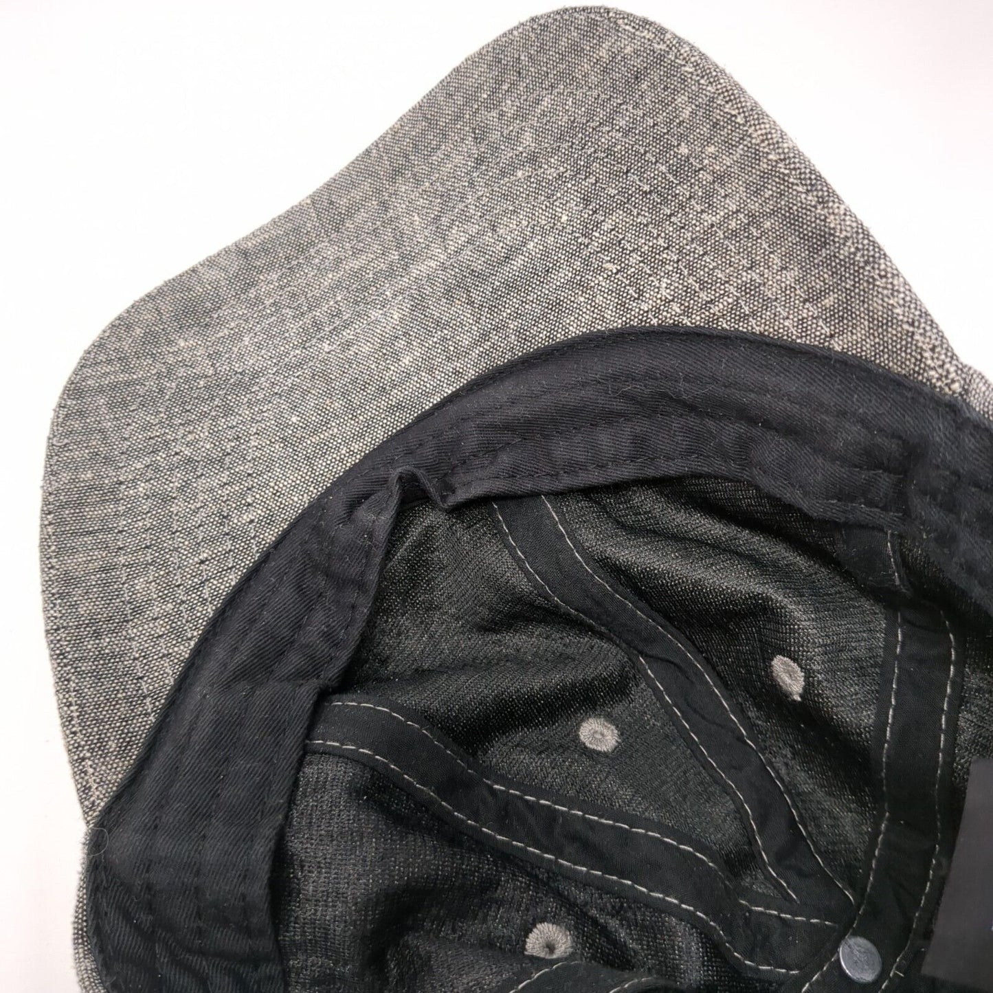 Express Slideback Hat Gray One Size Adjustable Embroidered Vented Holes 6 Panel