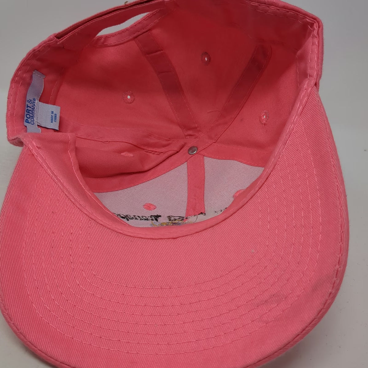 Port & Company Baseball Cap Pink One Size Emergency Blood Transport Medical Hat