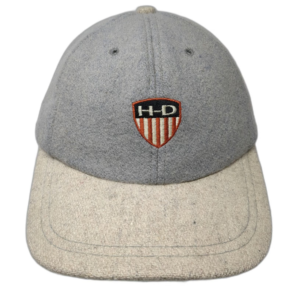 American Needle Harley Davidson Gray Baseball Cap Wool Hat Slideback Vintage
