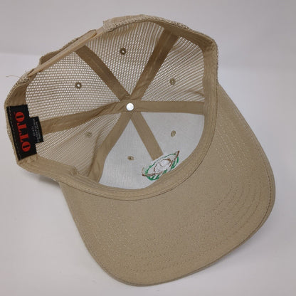 Ranchers Insurance Snapback Trucker Hat Tan One Size Mesh Back Otto