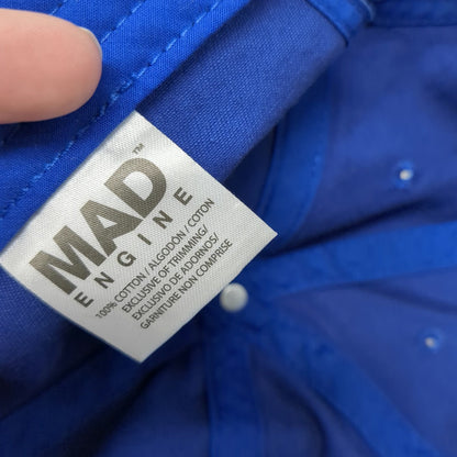 Mad Engine LA Logo Embroidered Blue Baseball Cap One Size Slideback Cotton Hat