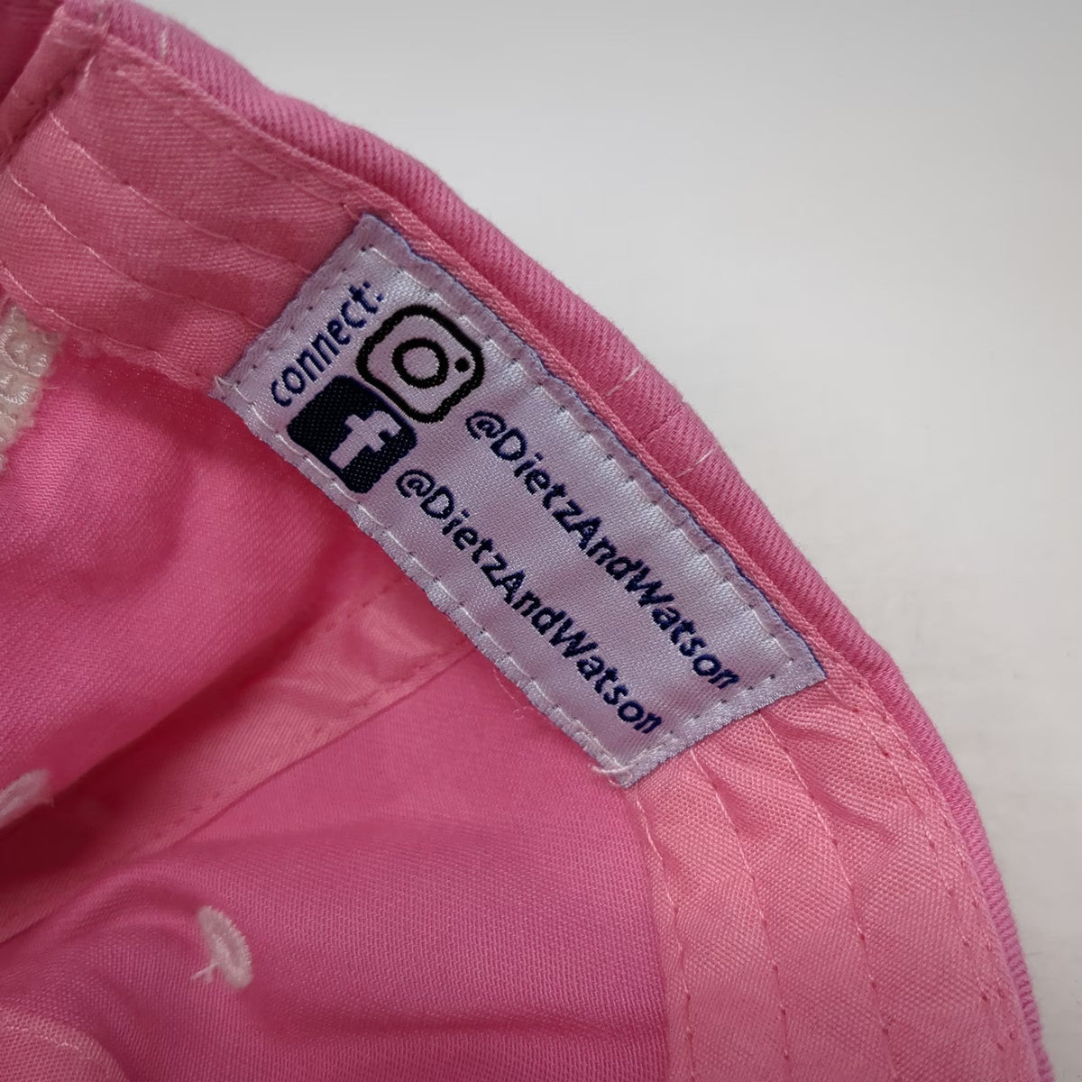Dietz & Watson Baseball Cap Pink One Size Premium Meats Artisan Cheeses Hat