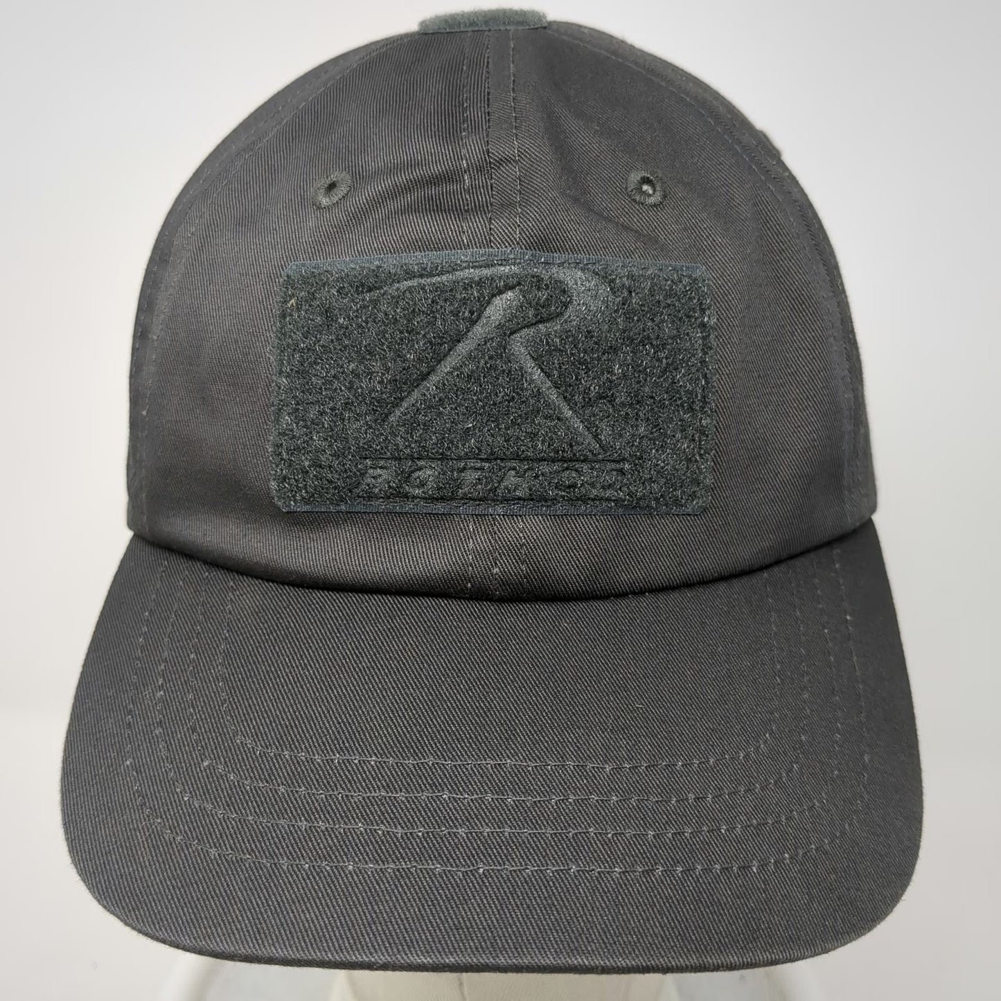 Rothco Baseball Cap Gray One Size Hook Loop Tactical Patch Adjustable Hat
