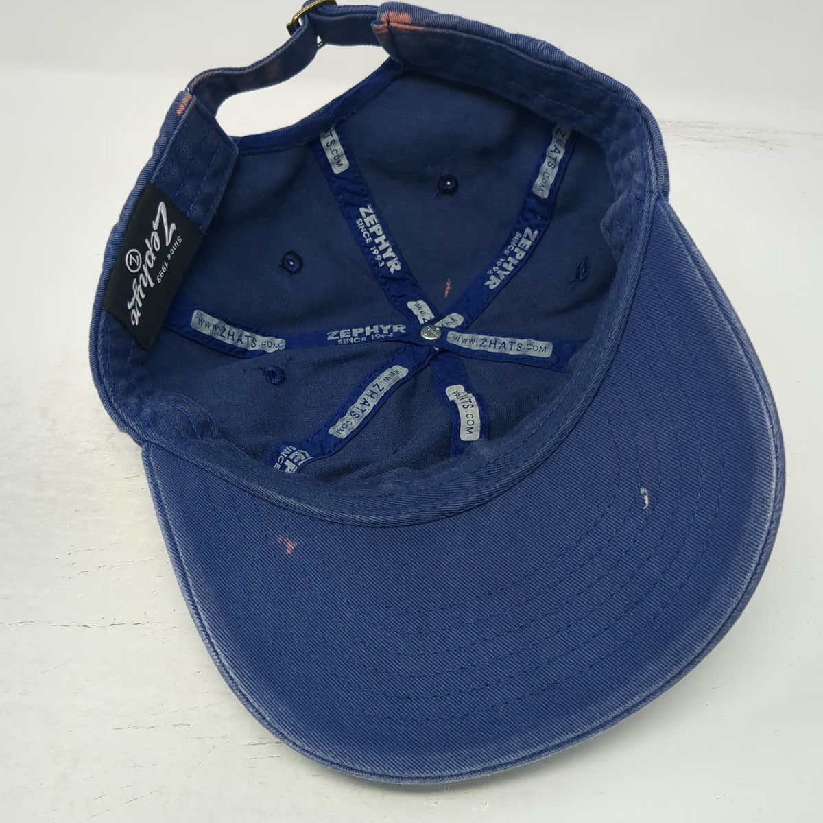 Zephyr BYU Cougars NCAA Blue One Size Slideback Cotton Embroidered Oval Logo Hat