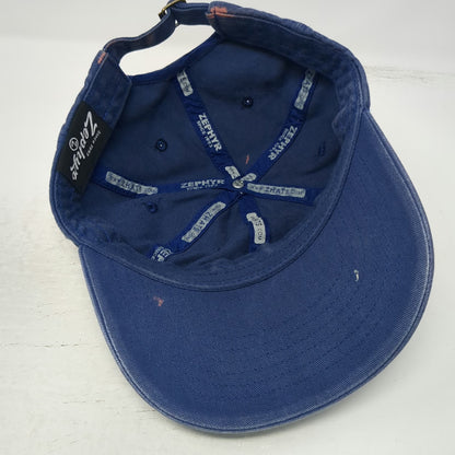 Zephyr BYU Cougars NCAA Blue One Size Slideback Cotton Embroidered Oval Logo Hat