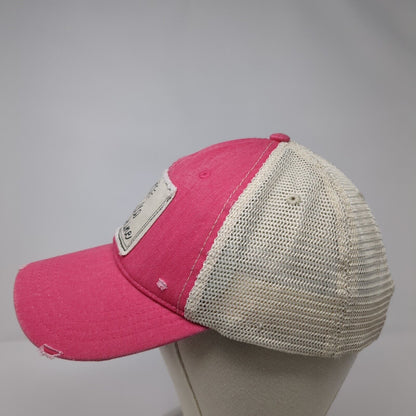 Hello Sunshine Snapbback Trucker Hat Pink One Size Adjustable Mesh Back Karma