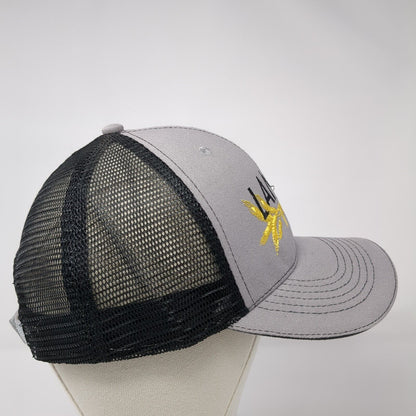 Lansing Trade Group Idaho Strapback Trucker Hat Gray OS Adjustable Mesh Back