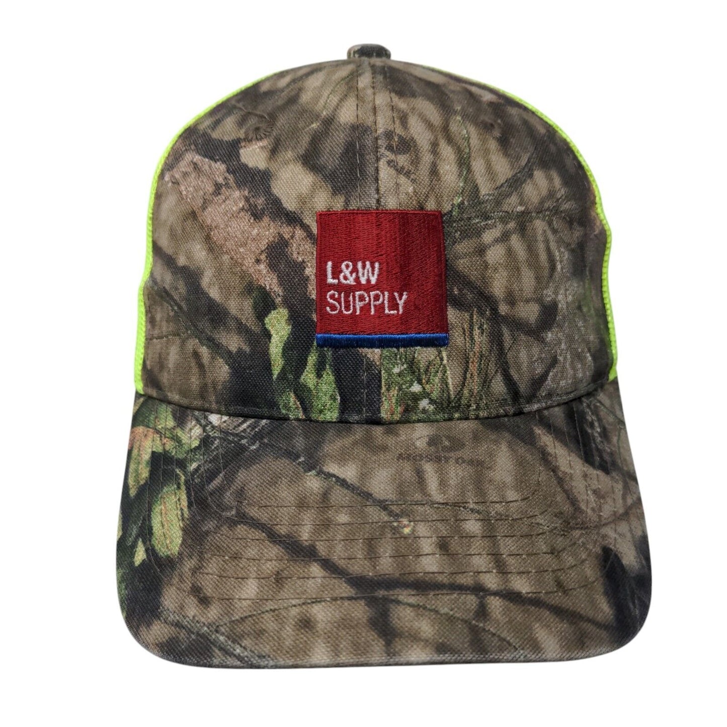 L&W Supply Strapback Mesh Back Trucker Hat Camo One Size Port Authority