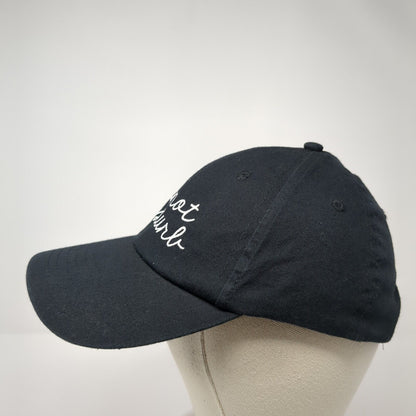 Do Not Disturb Strapback Hat Black One Size Adjustable Embroidered