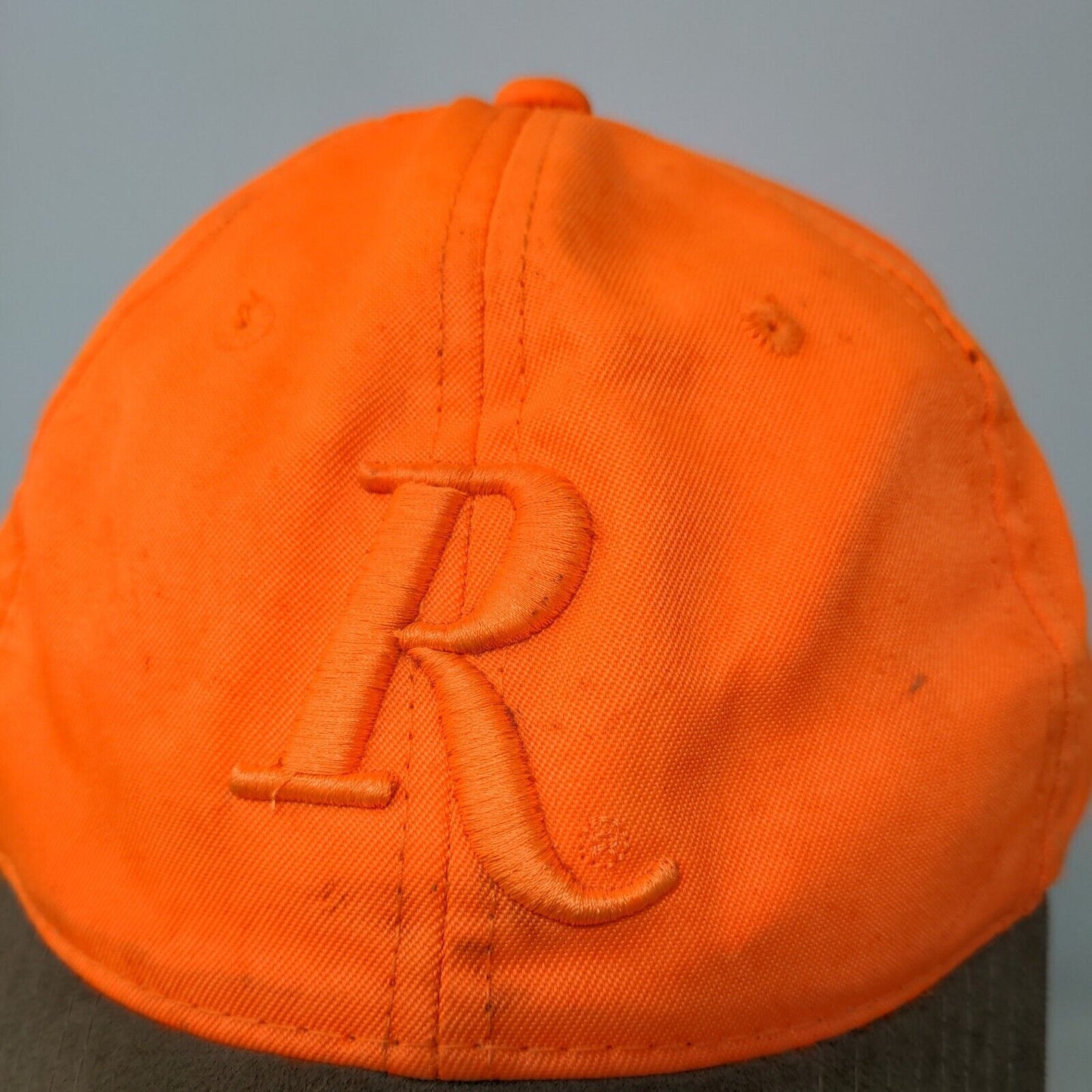 Remington Men's Strapback Hat Bright Orange Size OSFM Embroidered Logo