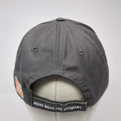 The Home Depot Strapback Hat Gray One Size Adjustable Embroidered