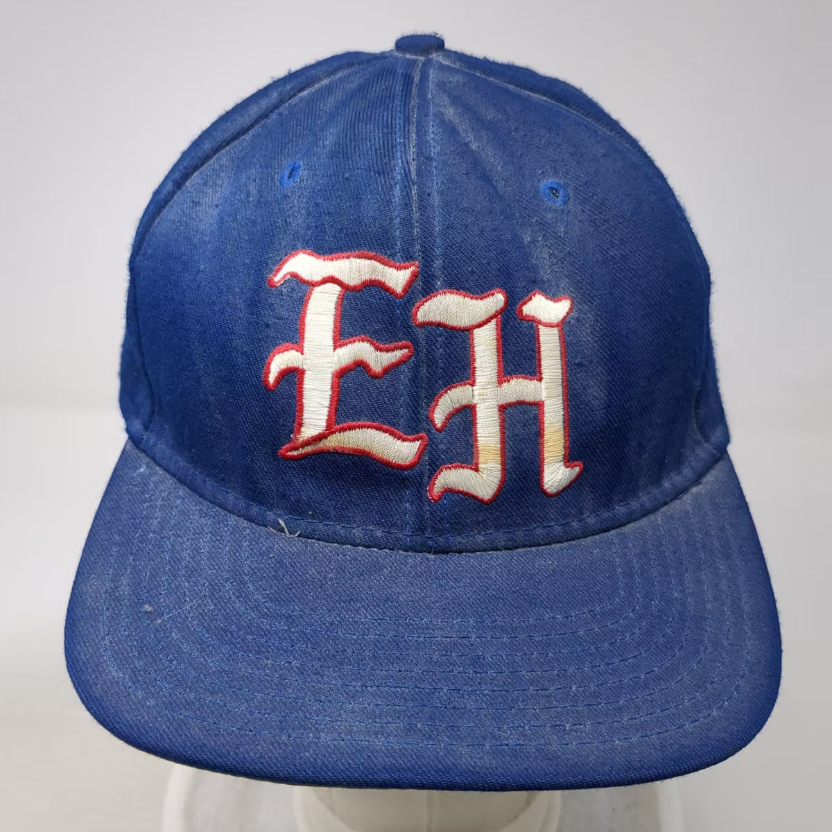 Western Athletic EH Logo Blue Fitted Baseball Cap Hat Size 7 1/2 Made in USA