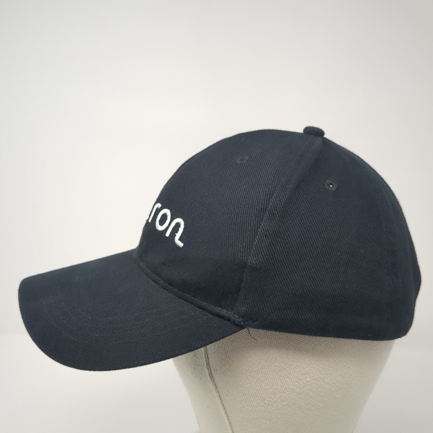 Micron Slideback Baseball Cap Black One Size Adjustable Embroidered Promoshop