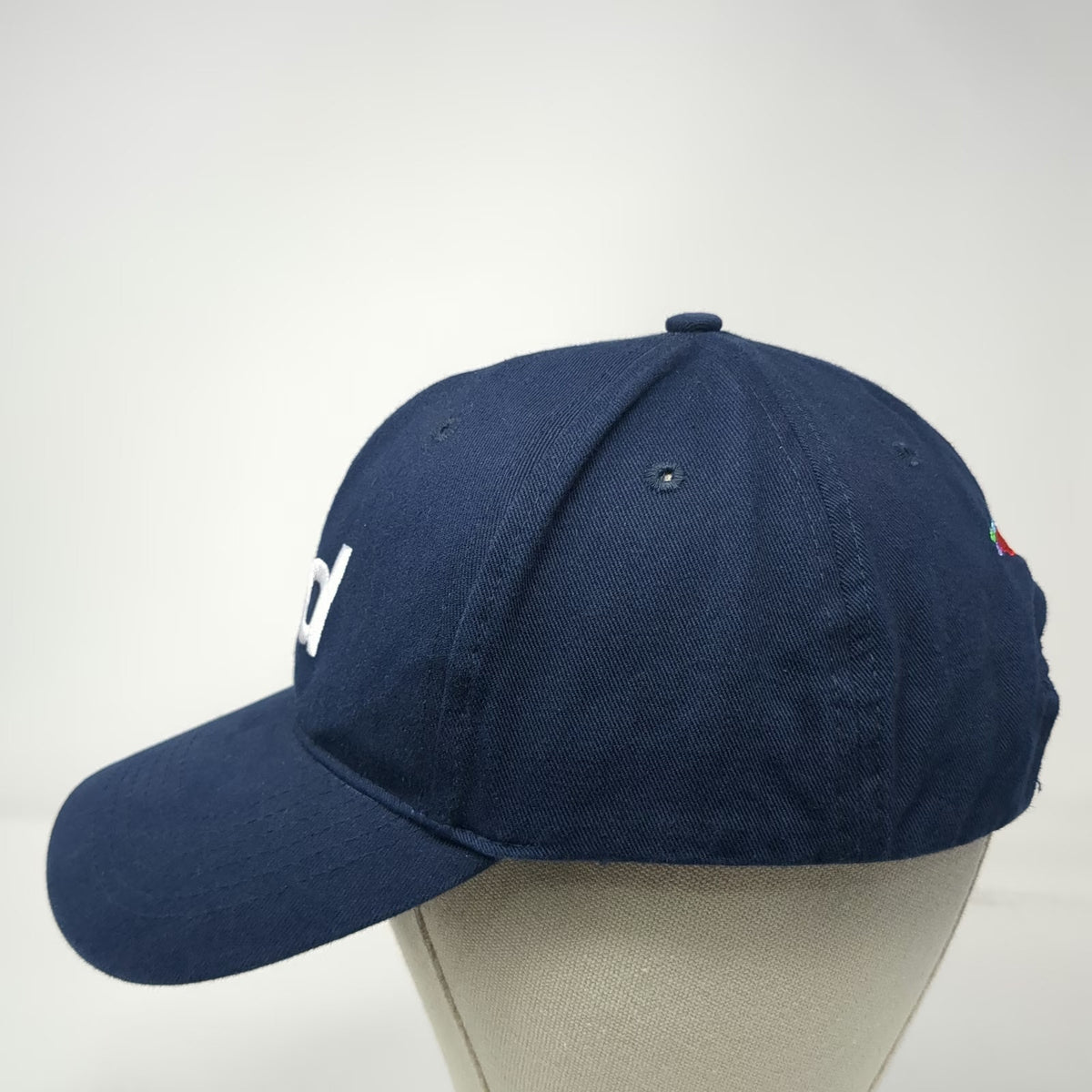 Blue Snapback Hat One Size Darby Logo 6 Panel Structured Graphic Embroidered