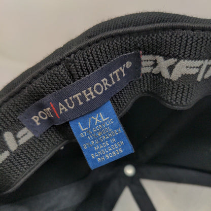 Port Authority Men's Fitted Hat Black Size L/XL Embroidered #48 Logo