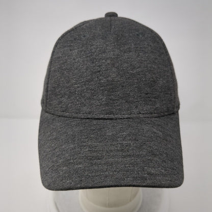 PUMA Strapback Hat Gray OSFA Solid Adjustable Embroidered Vent Holes