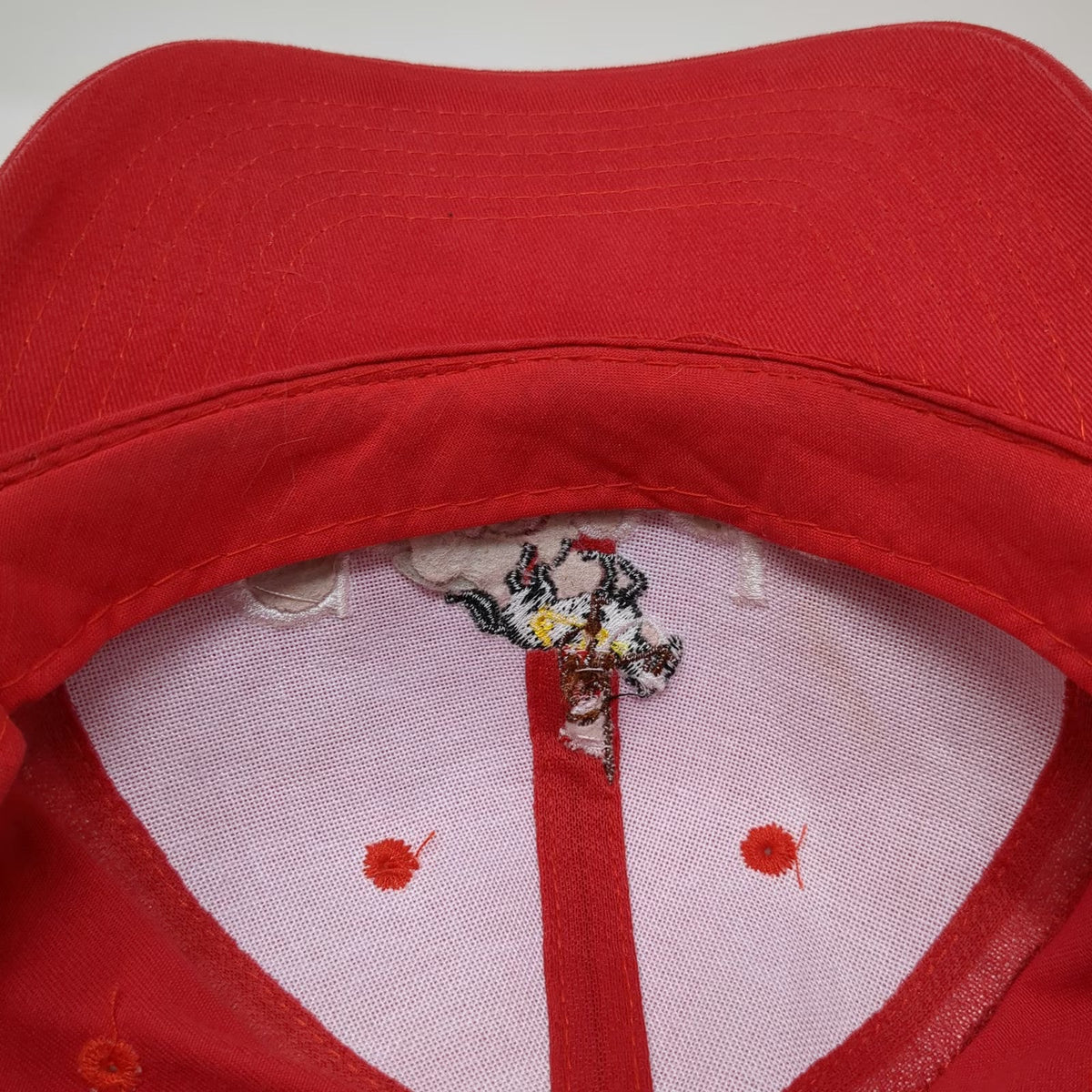 RCMP Elite Baseball Cap Red White One Size Canada Mountie Horse Embroidery Hat