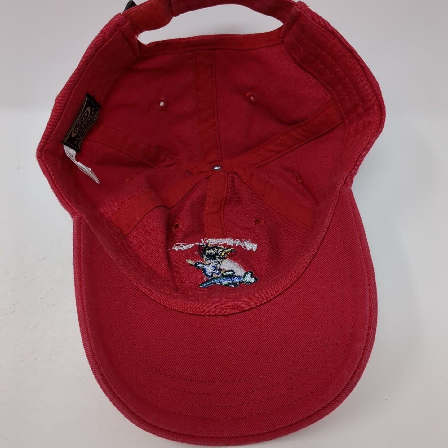 Waikola Hawaii Strapback Hat Red One Size Adjustable Embroidered Ouray Cotton
