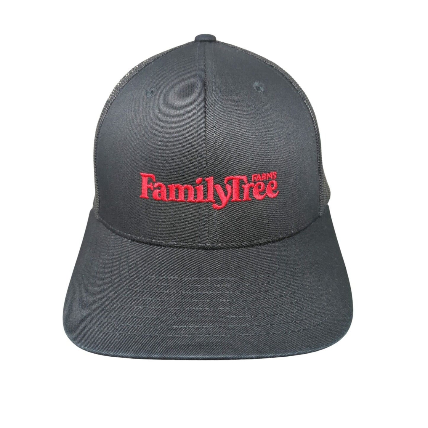 Family Tree Farms Snapback Trucker Hat Black OSFA Mesh Back The Classics Yupoong