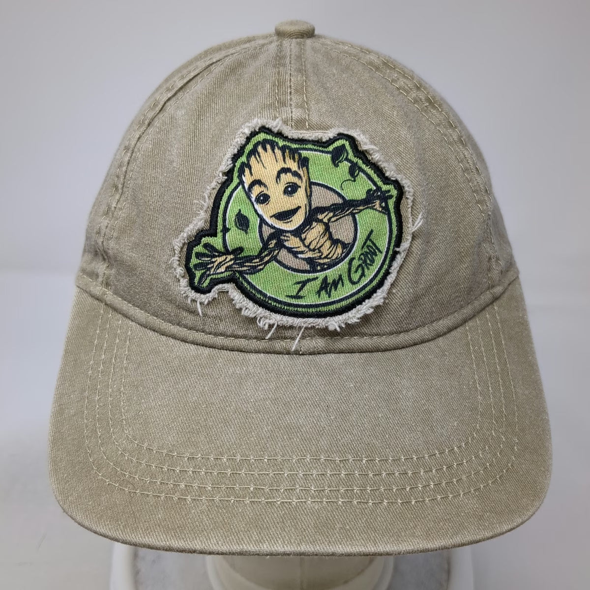 Marvel Guardians of the Galaxy Groot Beige Baseball Cap One Size Strapback Hat