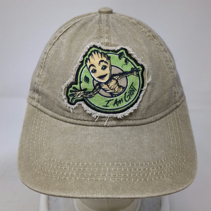 Marvel Guardians of the Galaxy Groot Beige Baseball Cap One Size Strapback Hat
