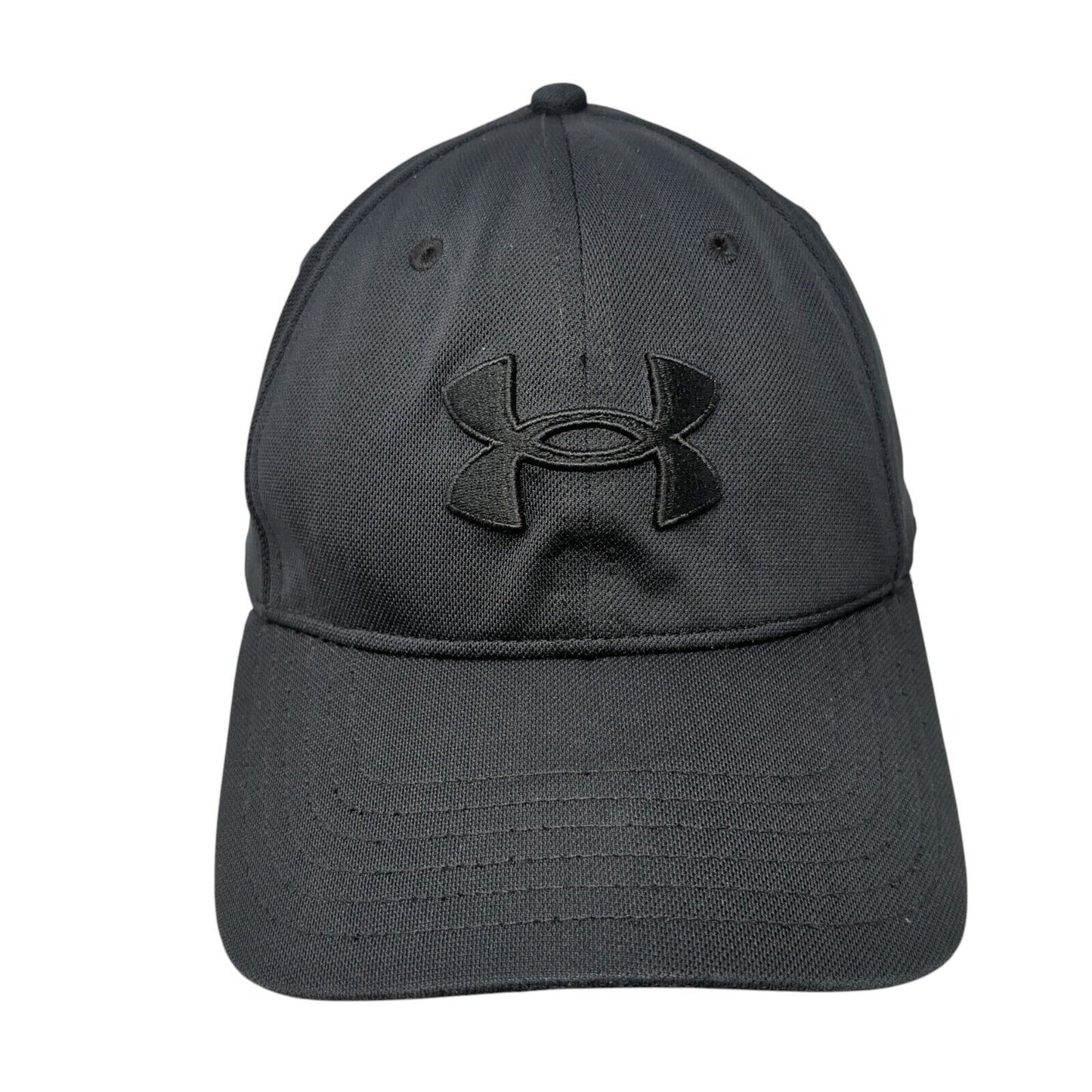 Under Armour Fitted Hat Black Large/XL Solid Embroidered 6 Panel