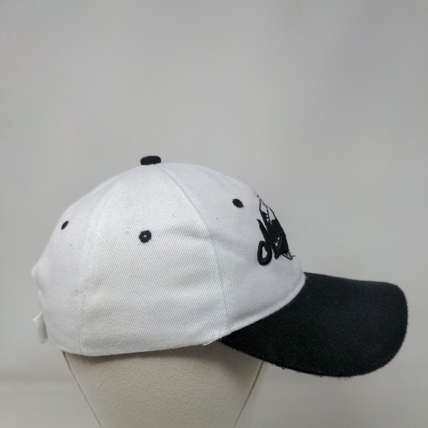 New York City Strapback Hat White One Size Adjustable Embroidered 6 Panel