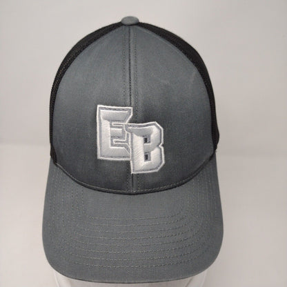 EB Snapback Mesh Back Trucker Hat Gray OSFA Embroidered Pacific Headwear