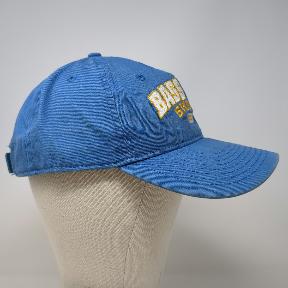 Bass Pro Shops Baseball Cap Blue White Yellow One Size Embroidered Strapback Hat