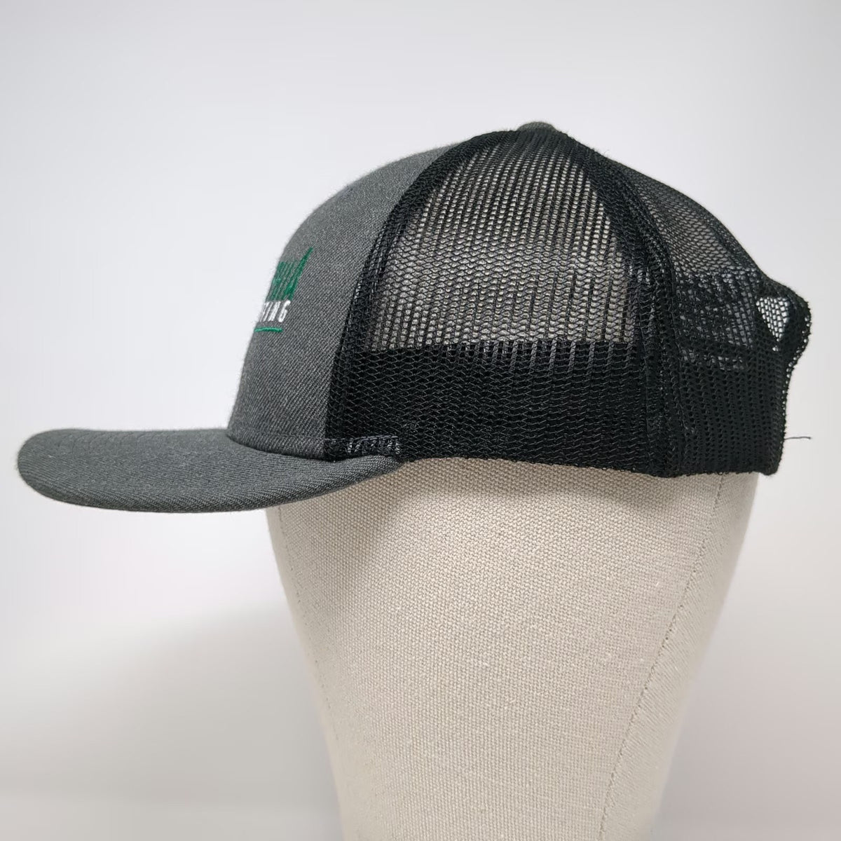 New Era Philadelphia Quality Roofing Trucker Hat Gray One Size Snapback Mesh Hat