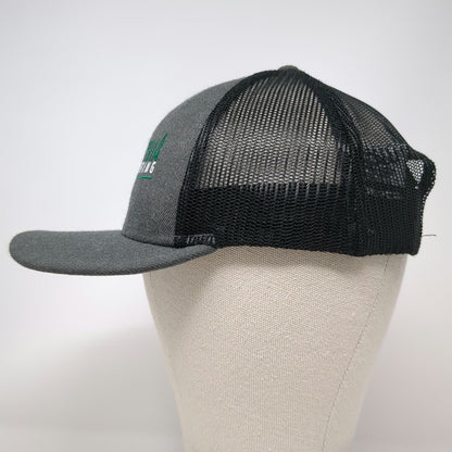 New Era Philadelphia Quality Roofing Trucker Hat Gray One Size Snapback Mesh Hat