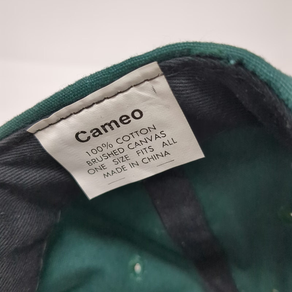 Cameo California State Parks Bear Snapback Hat Green One Size Suede Bill 6 Panel