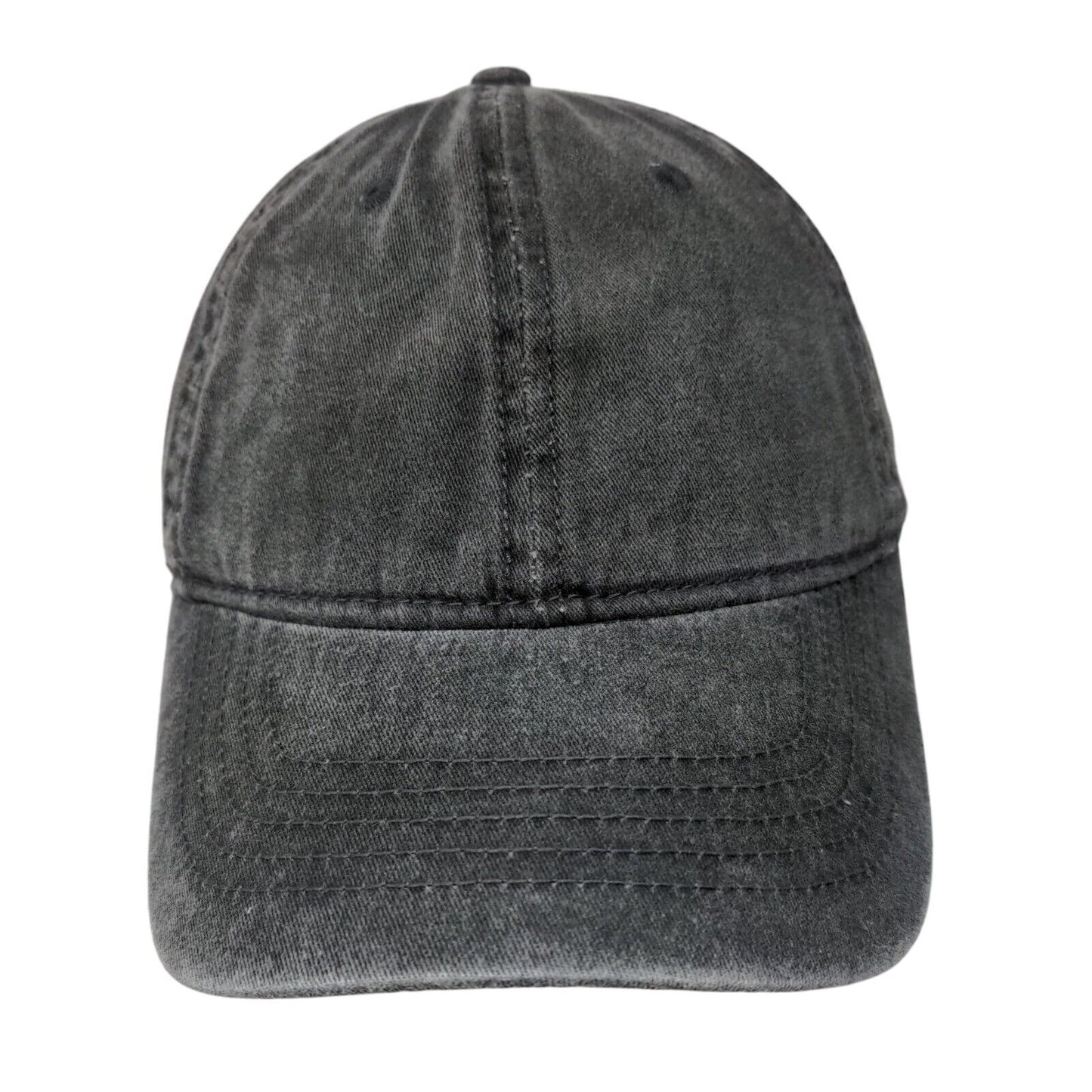 Unbranded Slideback Hat Gray One Size Adjustable Solid 6 Panel Blank