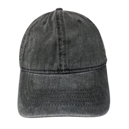 Unbranded Slideback Hat Gray One Size Adjustable Solid 6 Panel Blank