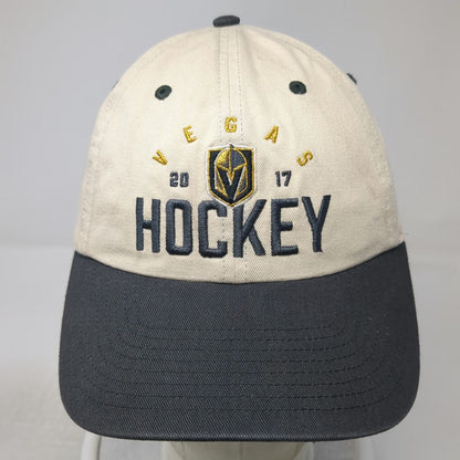 Vegas Golden Knights NHL Fan Favorite Snapback Hat Beige Black OSFM 2017 Shield