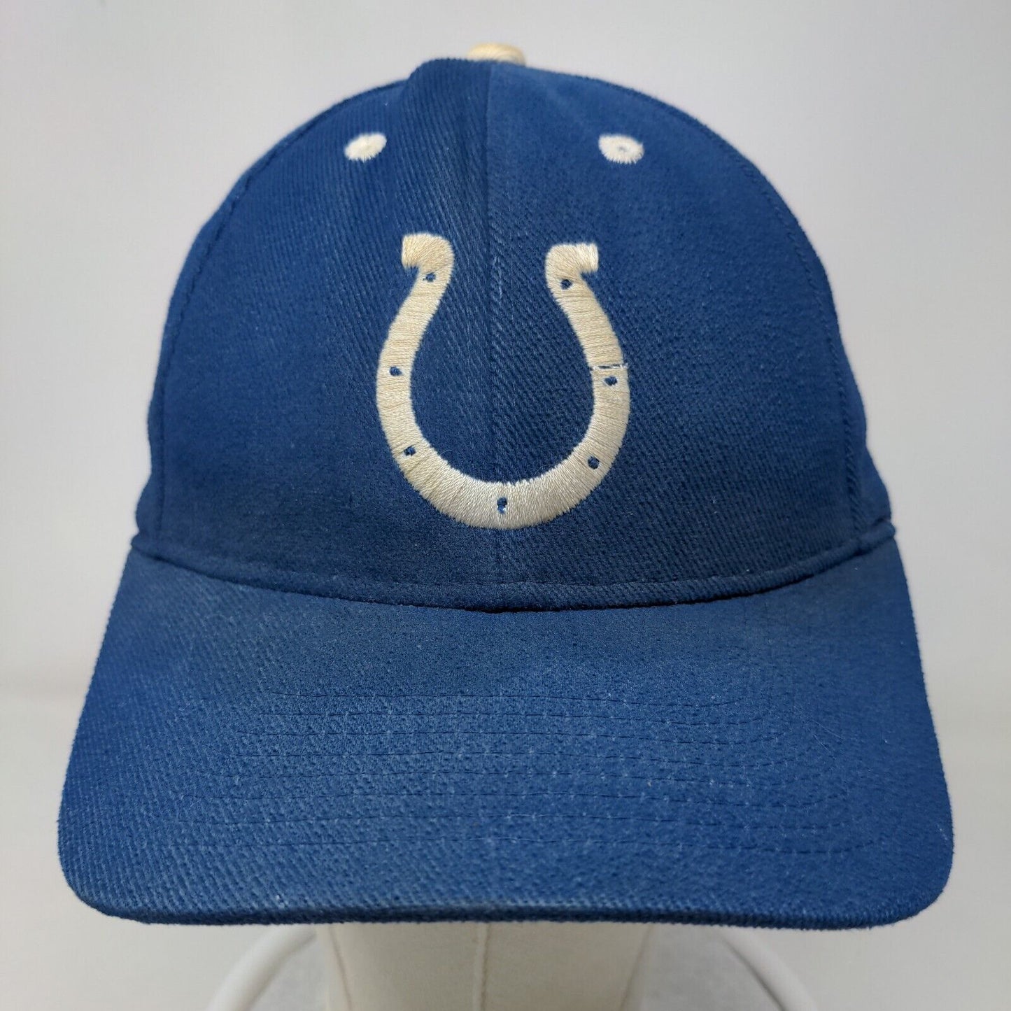 NFL Men's Strapback Hat Blue Size OSFA Embroidered Indianapolis Colts Logo