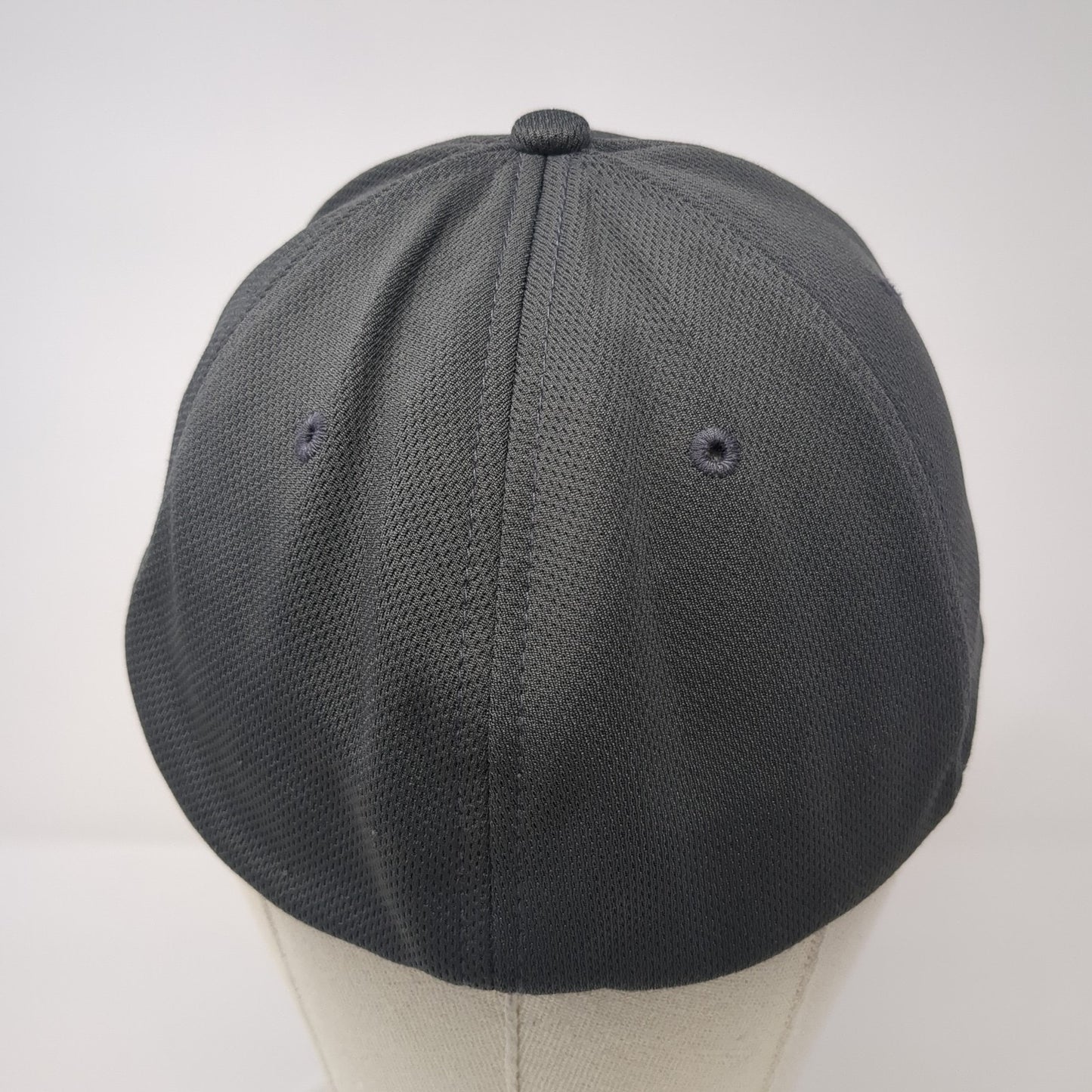 Reebok Fitted Hat Gray Large Embroidered Stretch Solid Vent Holes