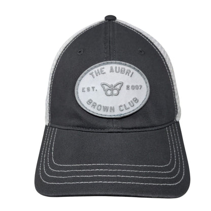 The Aubri Brown Club Est. 2007 Snapback Trucker Hat Gray M/L 6 Panel Richardson