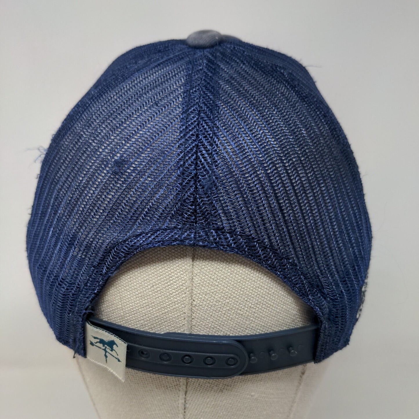 Middleburg Communities Snapback Trucker Hat Blue One Size Embroidered Mesh Back
