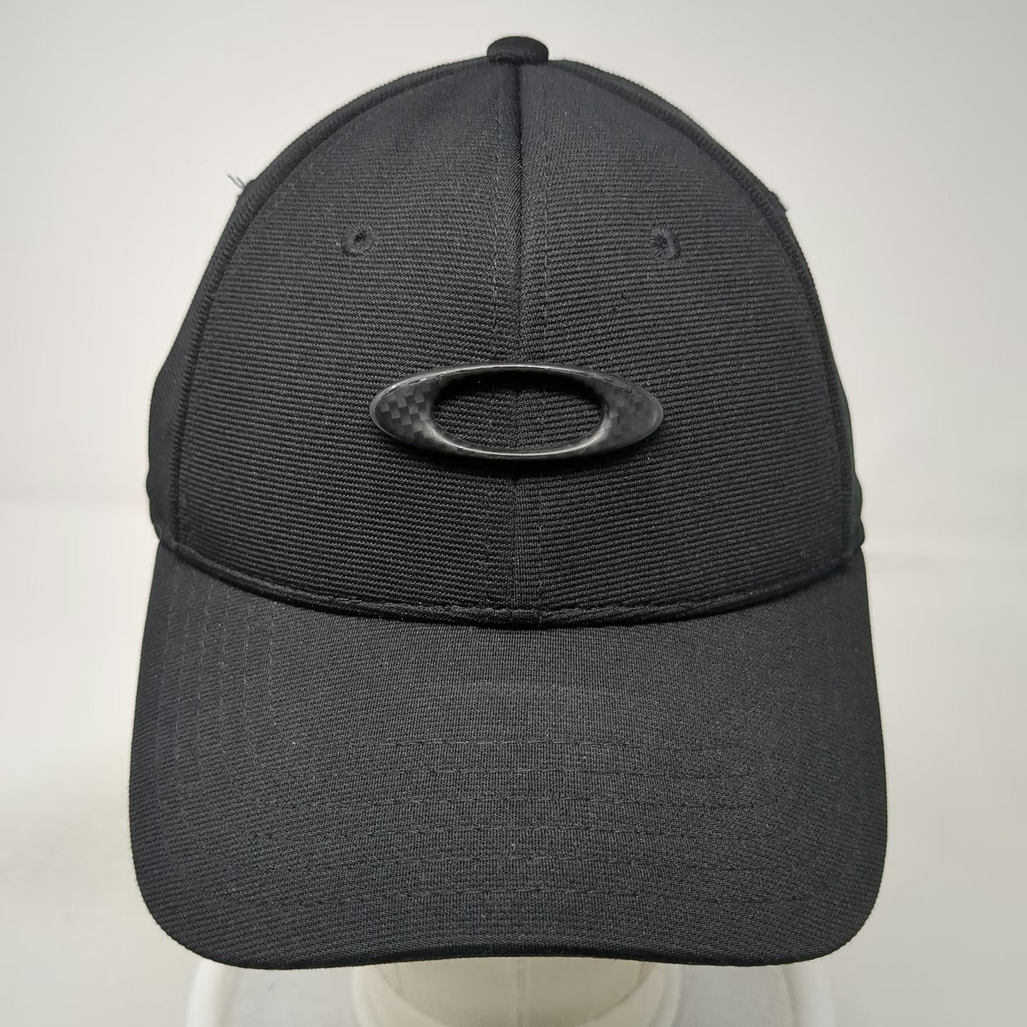 Oakley Baseball Cap Black M Performance Flex Carbon Fiber Icon Curved Brim hat