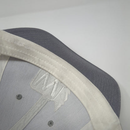 W420 Snapback Trucker Hat Gray OS Adjustable Embroidered Mesh Port Authority