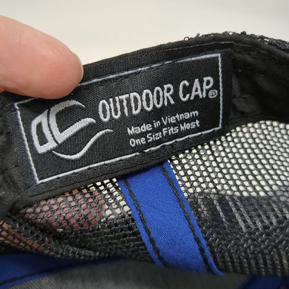 Outdoor Cap Realtree Fishing Trucker Hat Blue One Size Mesh Back Snapback