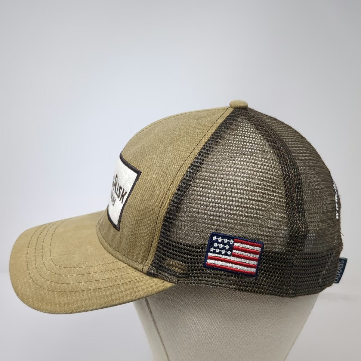 Ouray Baseball Cap Brown One Size Mesh Back Strapback AgRisk Advisors Patch Hat
