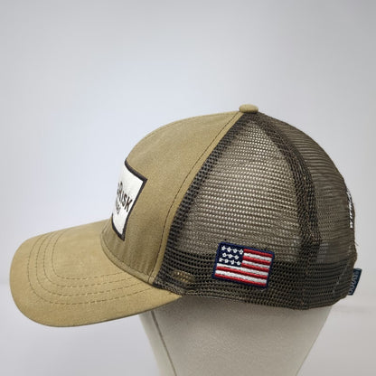 Ouray Baseball Cap Brown One Size Mesh Back Strapback AgRisk Advisors Patch Hat