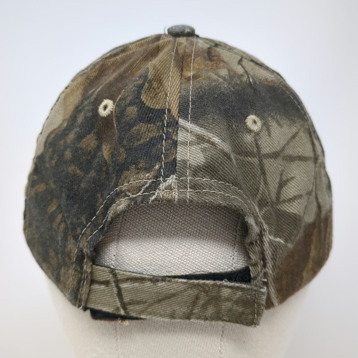 Daystone Baseball Cap Green Camo One Size Realtree Hardwoods Rolfson Oil Orange