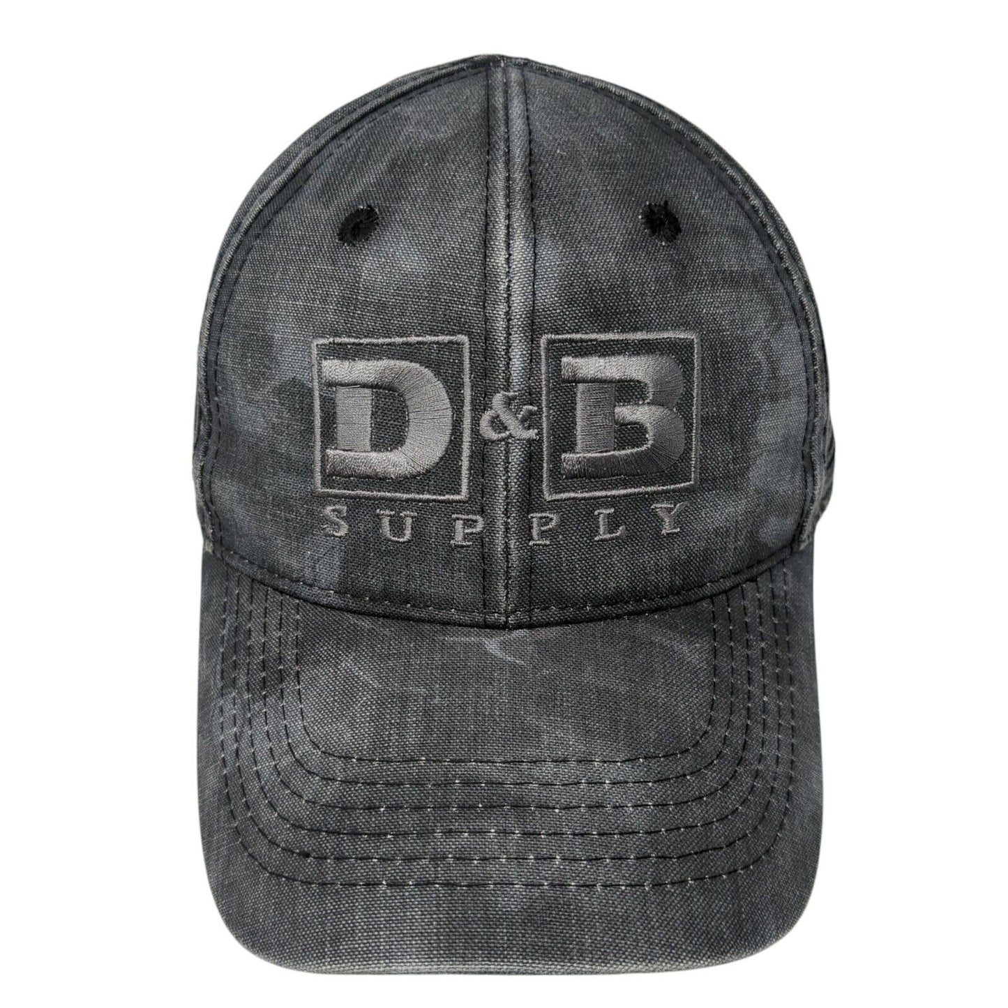 D&B Supply Strapback Hat Gray One Size USA Flag Kryptek Outdoor Cap