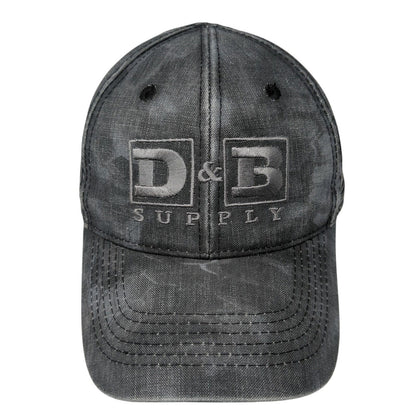 D&B Supply Strapback Hat Gray One Size USA Flag Kryptek Outdoor Cap
