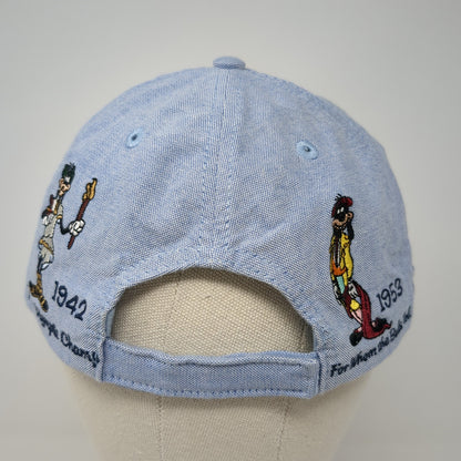 Mickey & Friends Baseball Cap Blue One Size Adjustable Embroidered Disney Parks
